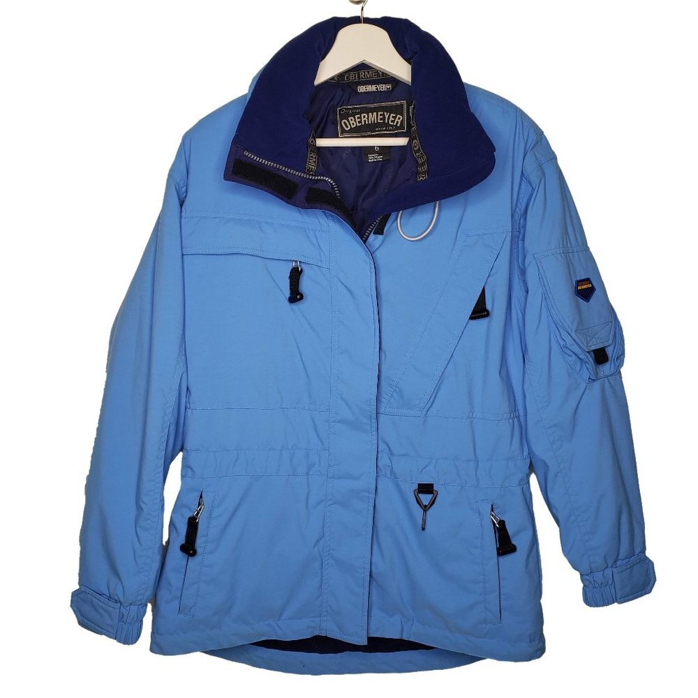 Obermeyer Stabilizer II Ski Snow Jacket Women’s Blue Warm Winter Vacation Cozy 6